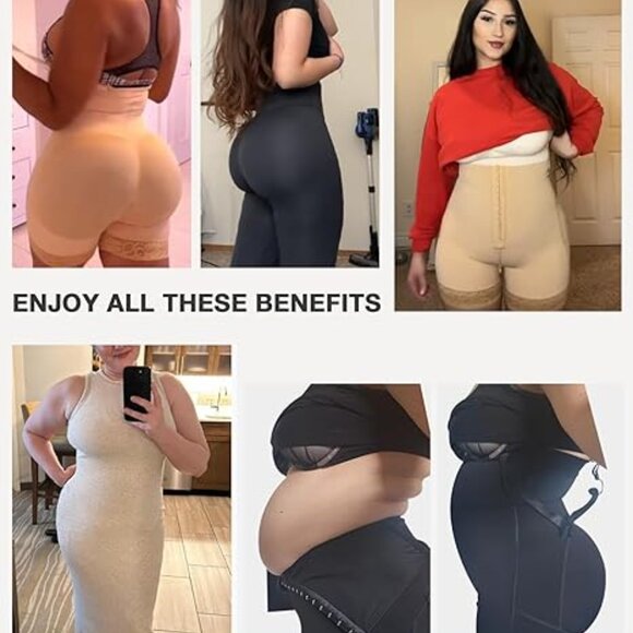 Lover-Beauty Fajas Colombianas Shapewear Tummy Control Butt Lifting Bodysuit 3XL - Picture 5 of 6